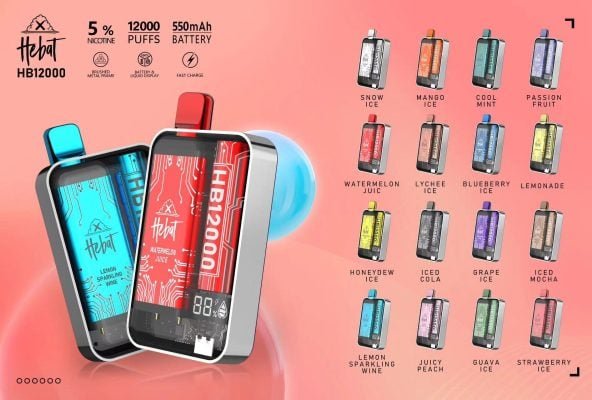 HEBAT喜貝大容量電子煙10000口|一次性設計|濃郁順滑煙霧-1 HEBAT喜貝大容量電子煙10000口|一次性設計|濃郁順滑煙霧-1
